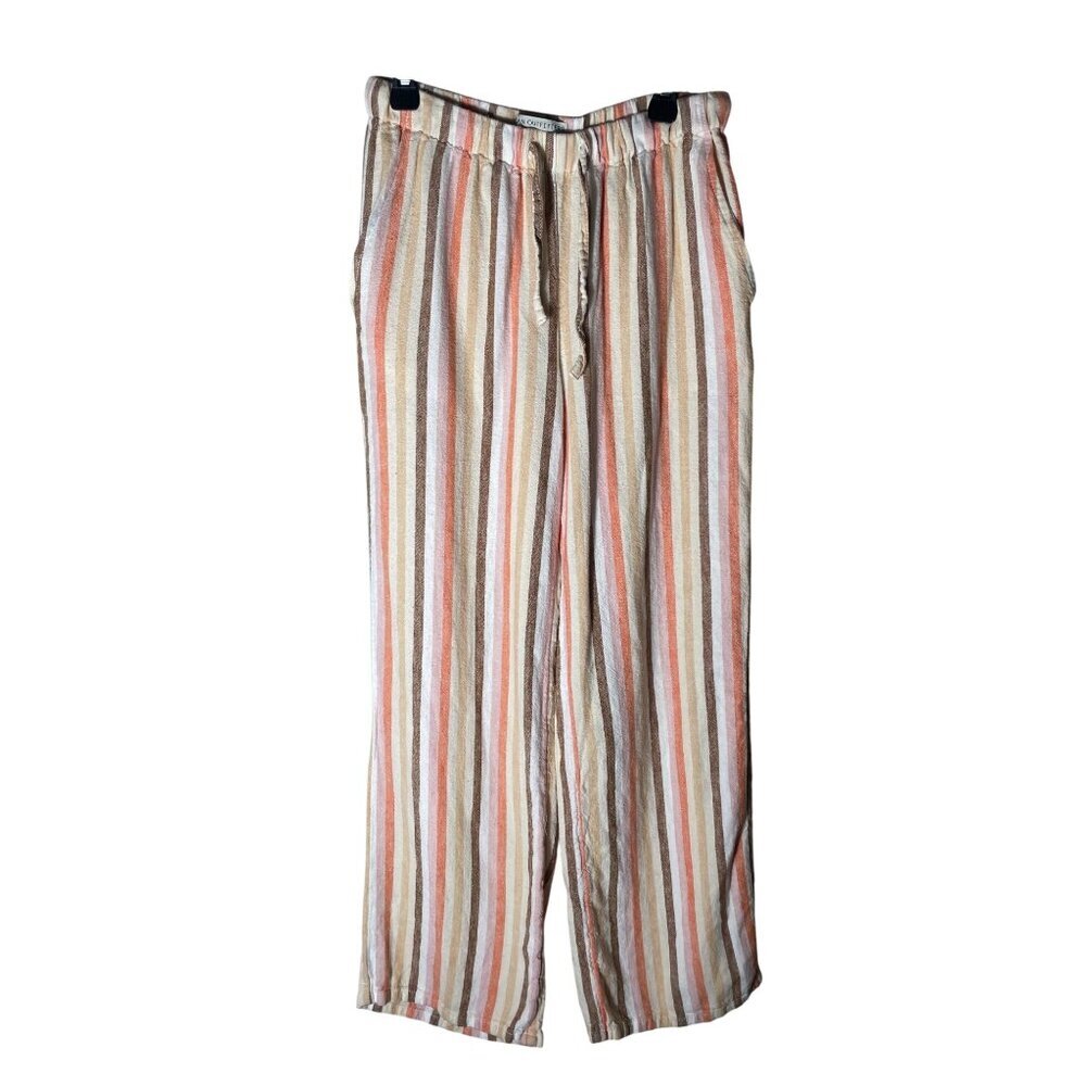 Urban Outfitters Women’s XS Fall Striped Pull On Elastic Waistband Linen Pants